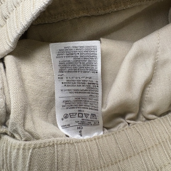 Old Navy Women's Khaki Linen blend Shorts Small Tan - Picture 4 of 9